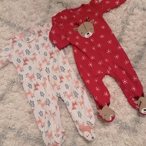 Christmas Fleece Pajama Footies Bundle